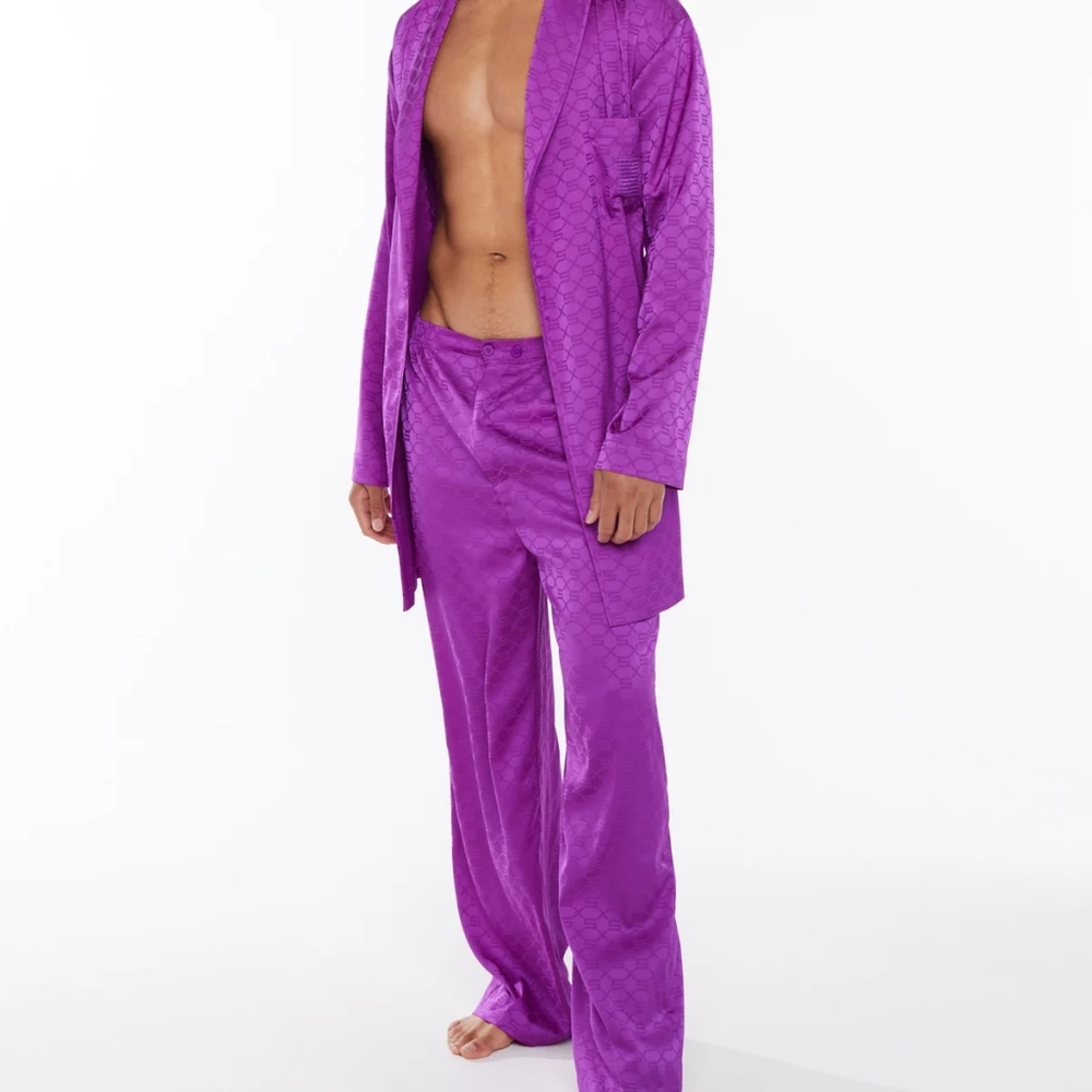 Savage X Satin Robe & Trousers
